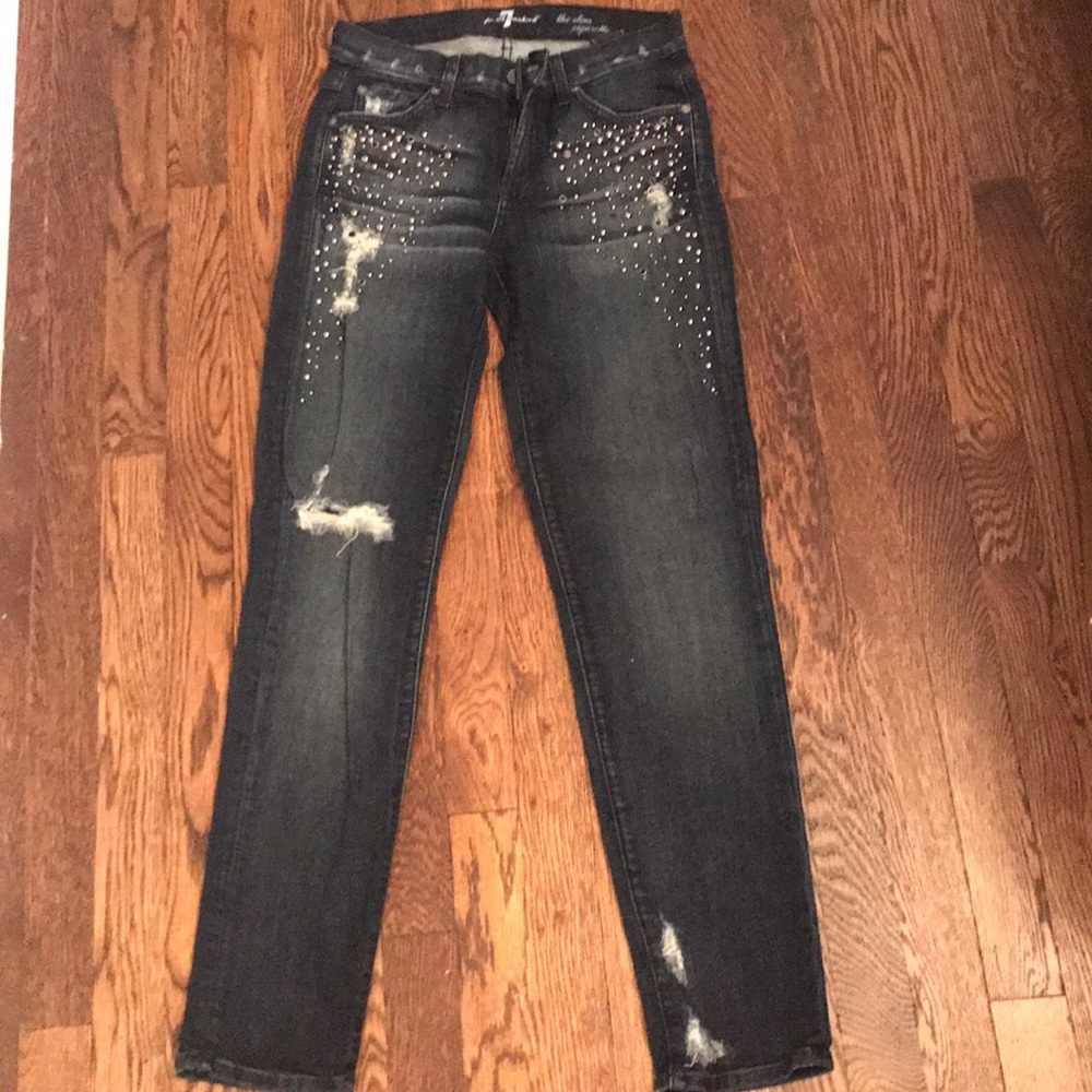 7 Seven for all mankind jeans with stud design